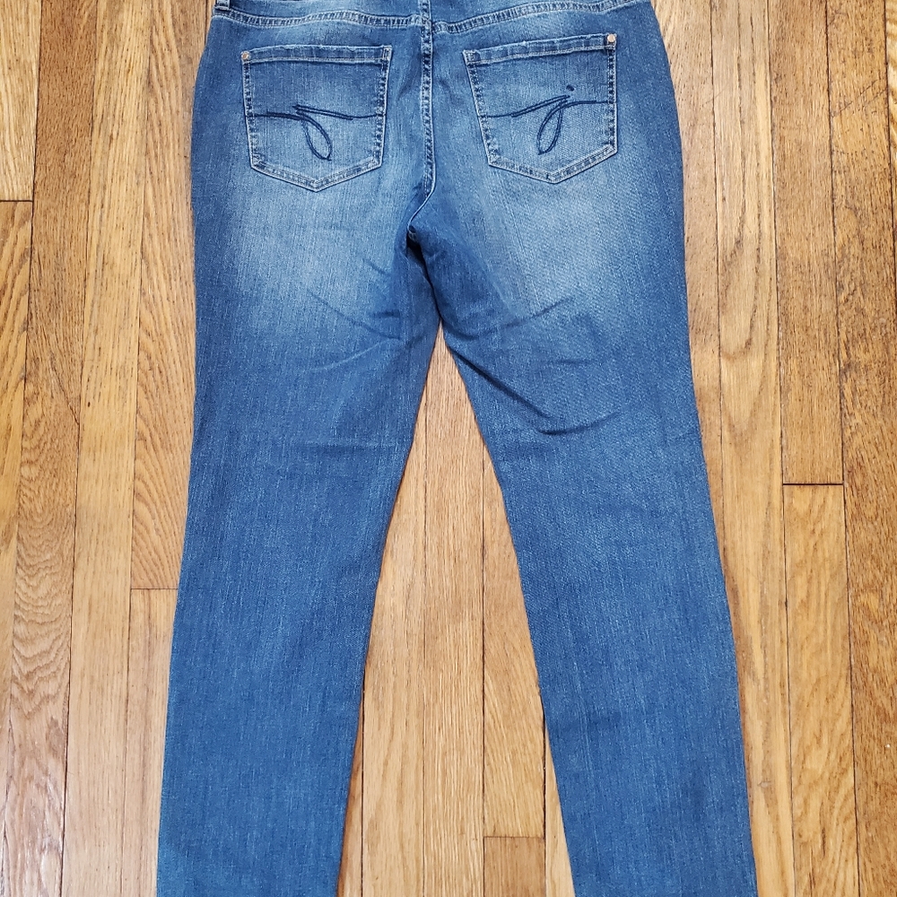 Jag Womens Jeans Size 12 Blue Skinny Mid Rise Stretch Denim